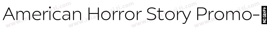 American Horror Story Promo字体转换